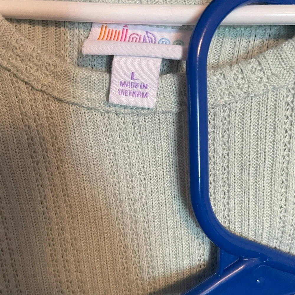 LuLaRoe Short Sleeve Tops - Black, White, Purple - Picture 4 of 7